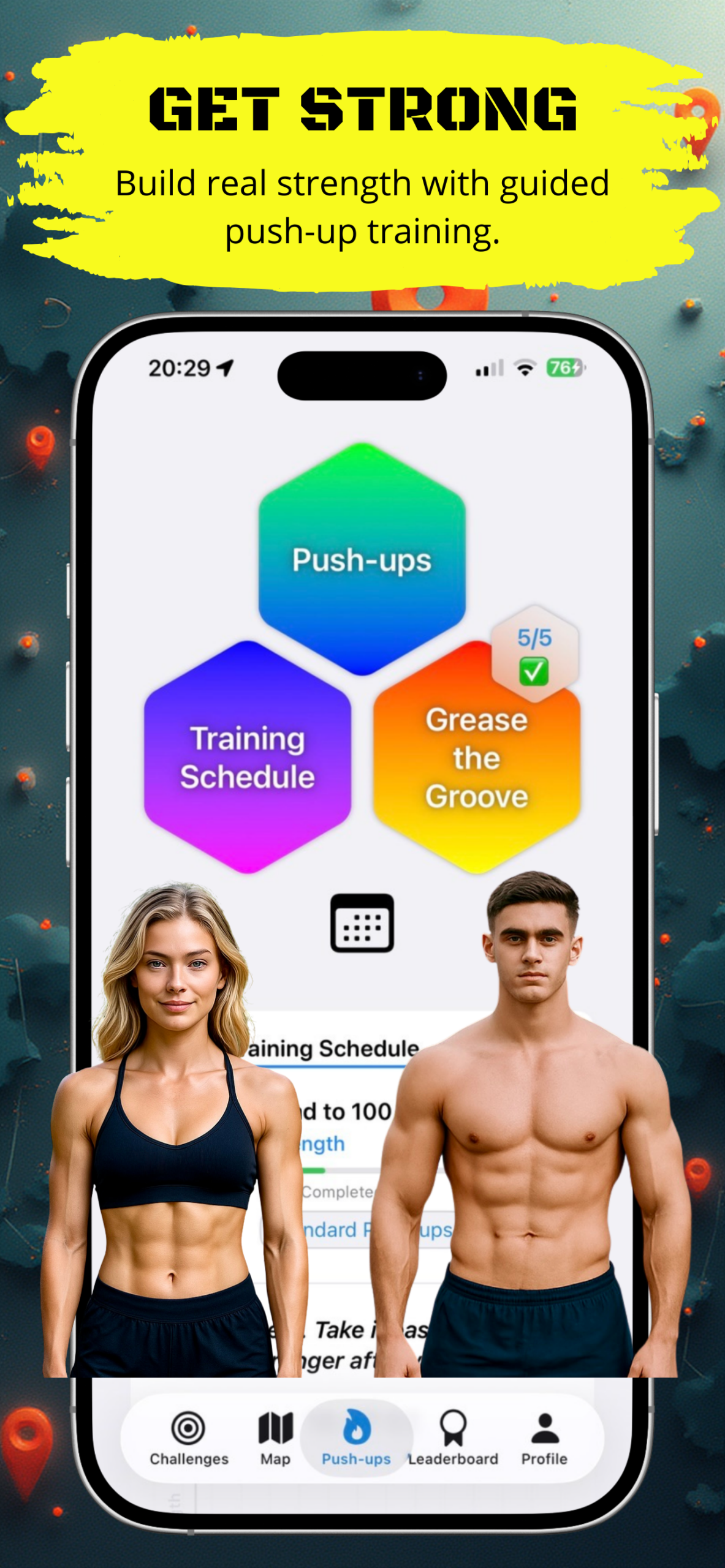 Get Strong - Build real strength with guided push-up training